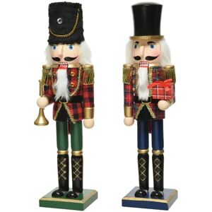 Leroy Merlin Figurina schiaccianoci multicolore in legno L 10 x P 8 x H 38 cm