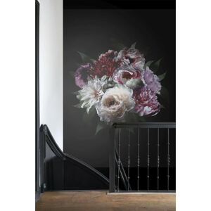 Esta Fotomurale  Mazzo di fiori colore multicolor fondo nero, 200 x 279 cm