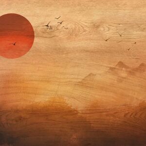 Leroy Merlin Decorazione da parete su mdf Red sunset 47x67 cm