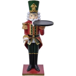 leroy merlin figura natalizia multicolore schiaccianoci in resina h 35 cm