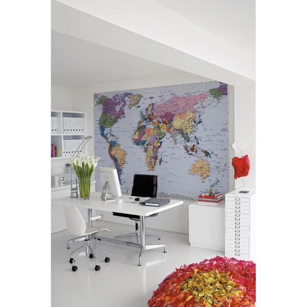 komar fotomurale  world map colore multicolor, 254 x 184.0 cm