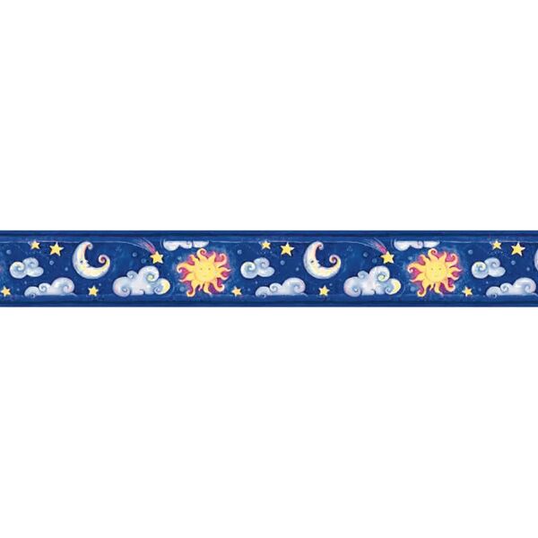 leroy merlin bordo per carta da parati cielo e luna multicolore 9.6 cm x 5 m