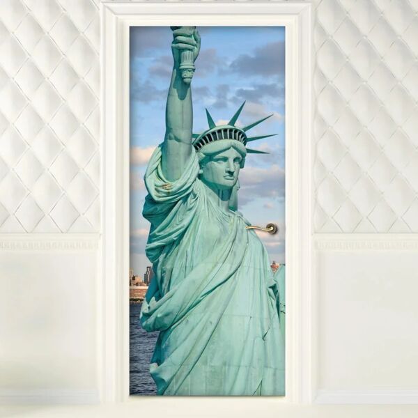 leroy merlin sticker statue of liberty 200x30 cm multicolore