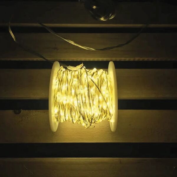 leroy merlin catena luminosa 400 lampadine led bianco caldo 4 m
