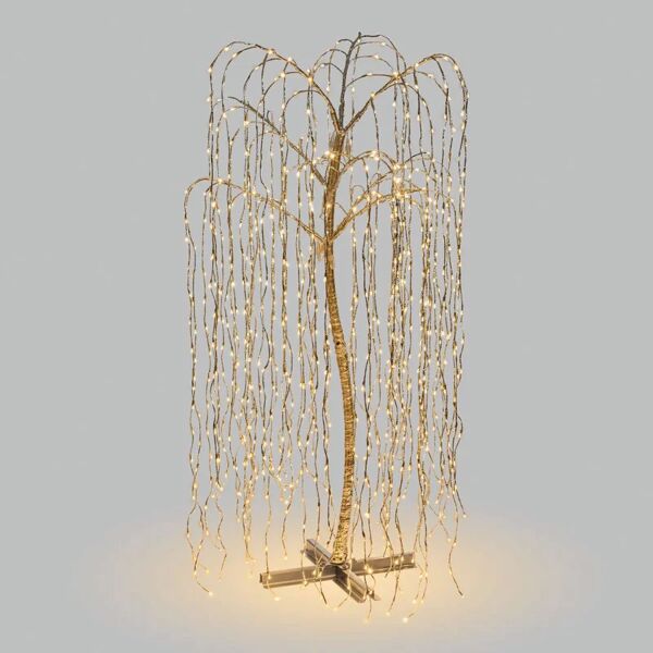 leroy merlin albero con rami cadenti 1024 lampadine bianco caldo h 200 cm