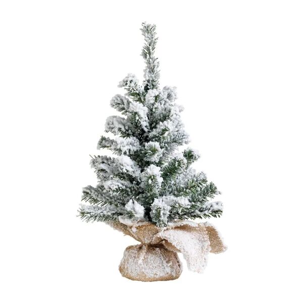 leroy merlin albero di natale artificiale innevato verde h 45 cm x Ø 25 cm