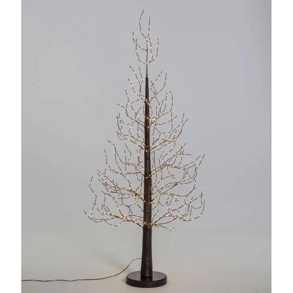 leroy merlin albero luminoso natalizio colore marrone 750 lampadine bianco caldo h 160 cm