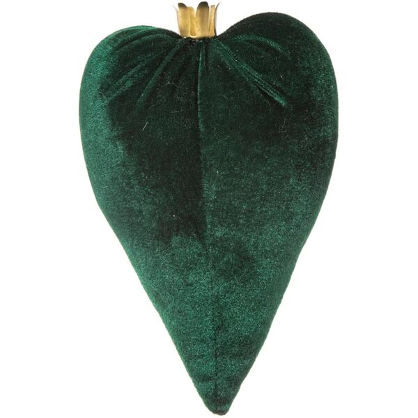 leroy merlin decorazione per albero di natale cuore  h 15 cm, , colore verde