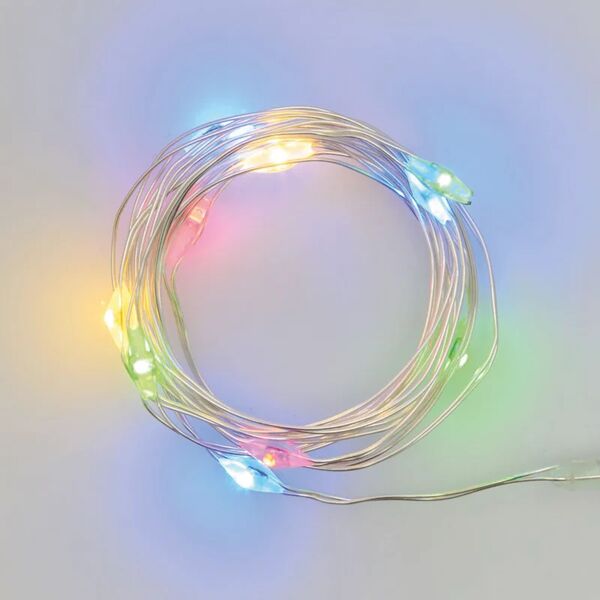leroy merlin catena luminosa 10 lampadine led multicolore micro 1 m