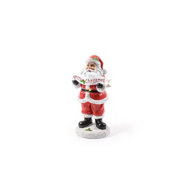 leroy merlin figura natalizia multicolore babbo natale in resina l 12 h 20.5 cm