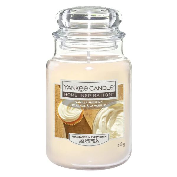 yankee candle candela  essenza vanilla frosting  Ø 9.9 cm h 16.8 cm