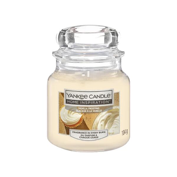 yankee candle candela profumata  essenza vanilla frosting  Ø 6 cm h 8 cm