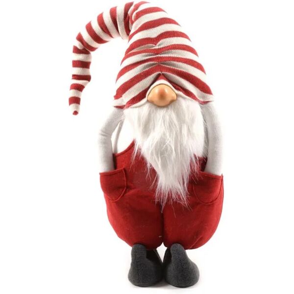 leroy merlin figura natalizia rosso e bianco babbo natale h 71 cm