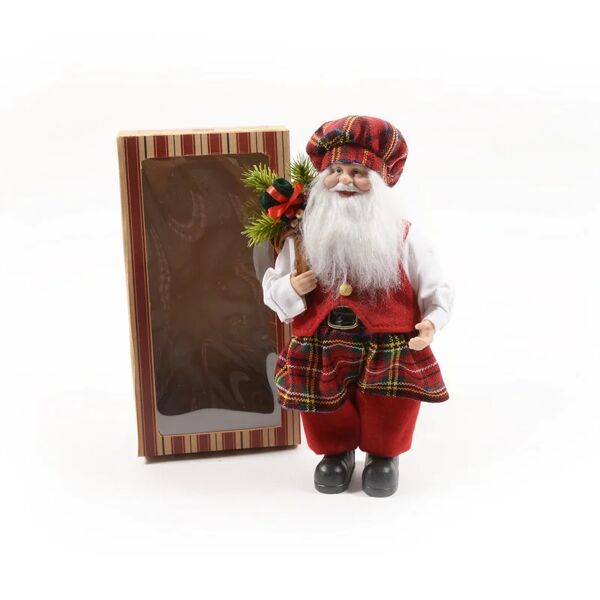 leroy merlin figura natalizia multicolore babbo natale h 30 cm