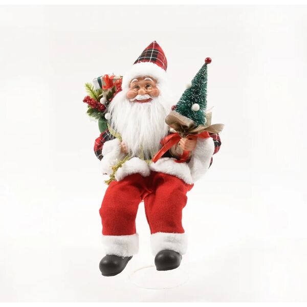 leroy merlin figura natalizia multicolore babbo natale h 40 cm