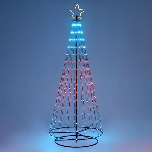 leroy merlin albero luminoso 342 lampadine multicolore h 240 cm