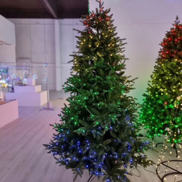 leroy merlin albero di natale artificiale verde con illuminazione h 230 cm