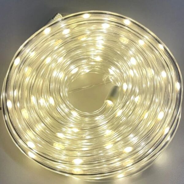 leroy merlin catena luminosa 400 lampadine led bianco caldo 20 m