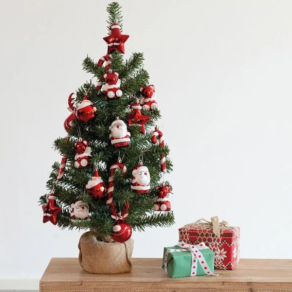 leroy merlin albero di natale artificiale decorato h 75 cm