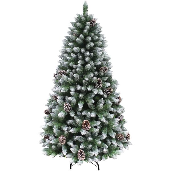 leroy merlin albero di natale artificiale innevato norway verde h 210 cm x Ø 115 cm