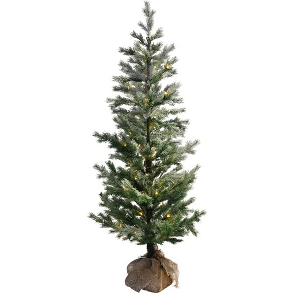 leroy merlin albero di natale artificiale innevato nordic slim verde con illuminazione h 90 cm x Ø 40 cm