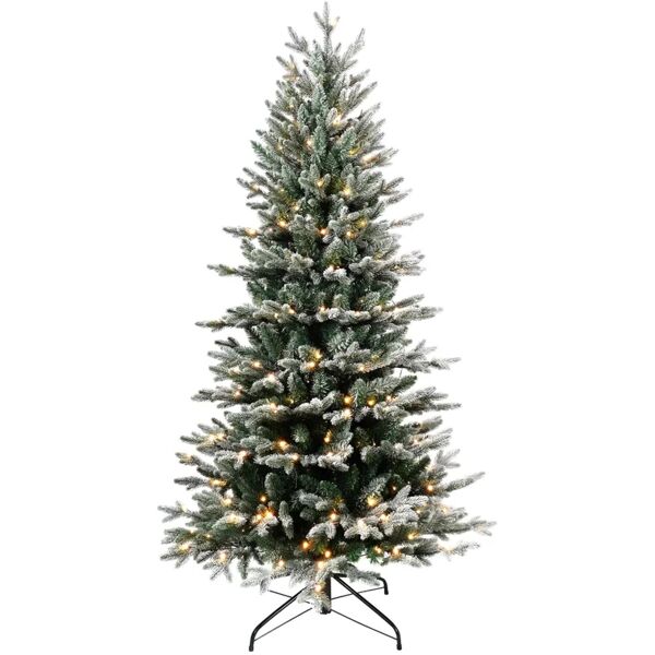 leroy merlin albero di natale artificiale john snow verde con illuminazione h 180 cm