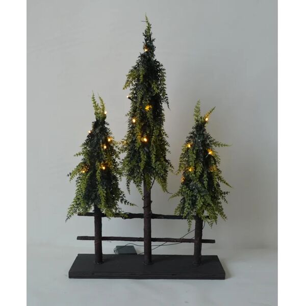 leroy merlin albero di natale artificiale verde con illuminazione h 60 cm x Ø 35 cm