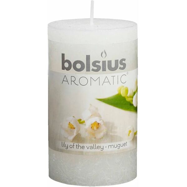 bolsius 6 pz candele rustiche profumate mughetto 103626150303