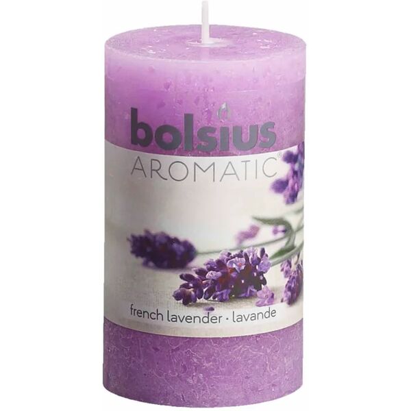 bolsius 6 pz candele profumate rustiche lavanda francese 103626240377