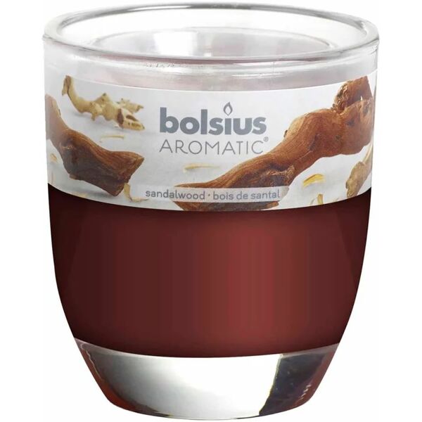 bolsius 6 pz candele profumate al sandalo marrone 103626150323