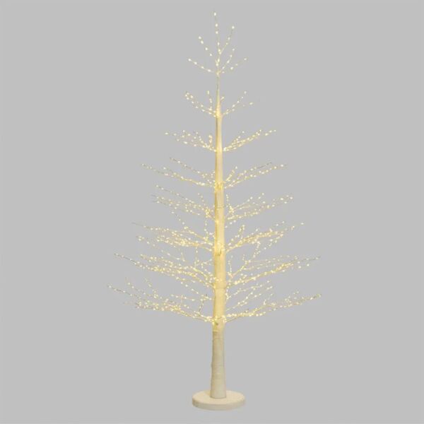 decor space albero luminoso decorazione natalizia a led luce calda con microled / 160 cm / bianco