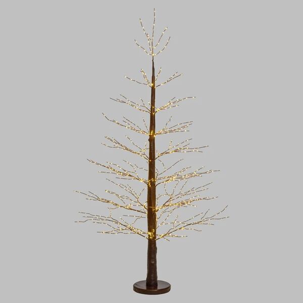 decor space albero luminoso decorazione natalizia a led luce calda con microled / 190 cm / marrone