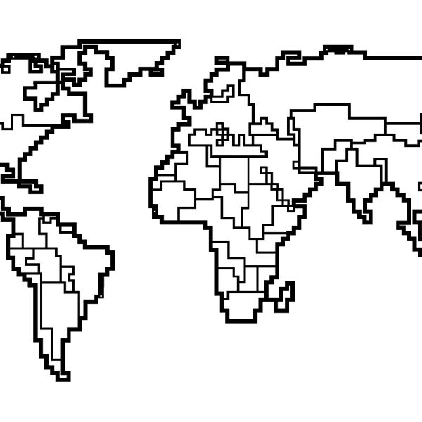 homemania decorazione parete mappa del mondo 11 100x53 cm metallo nero