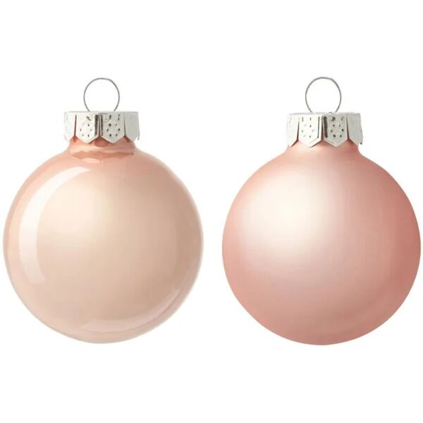 decor space palline in vetro per albero di natale rosa blush decorazione natalizia / 24 palline da Ø 2.5 cm