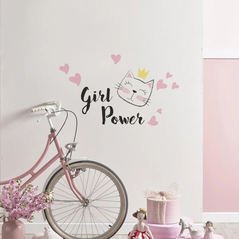 saint honore sticker decorativo words up girl power 31x30 cm multicolore, confezione da 2 fogli