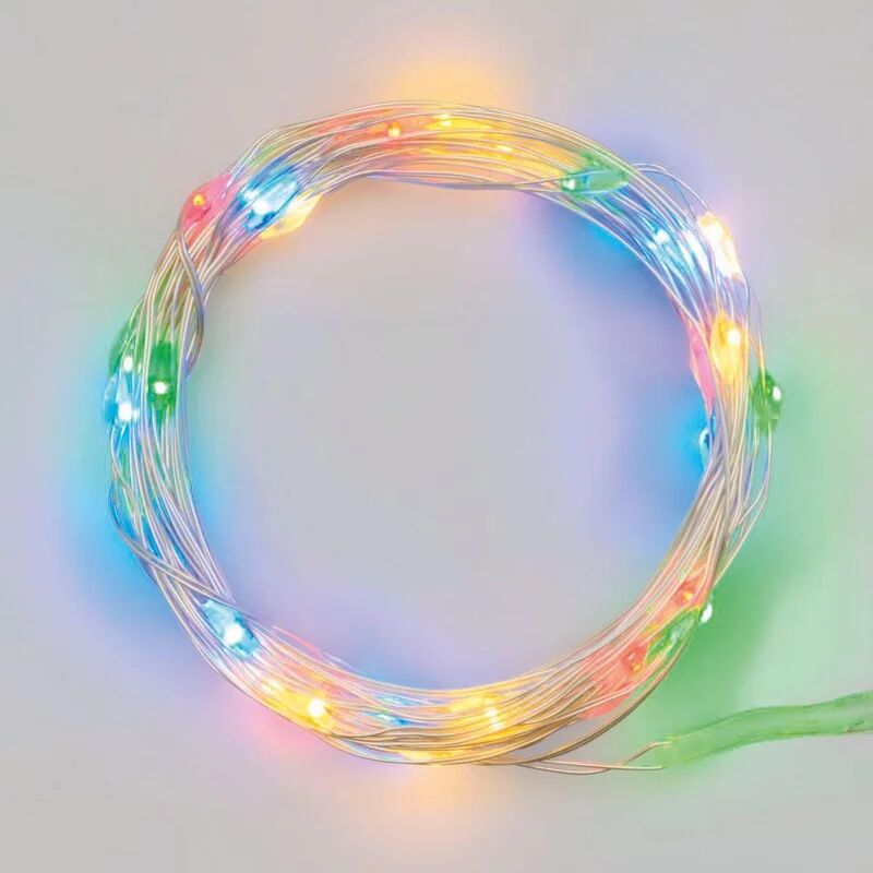leroy merlin catena luminosa 20 lampadine led multicolore micro 2 m