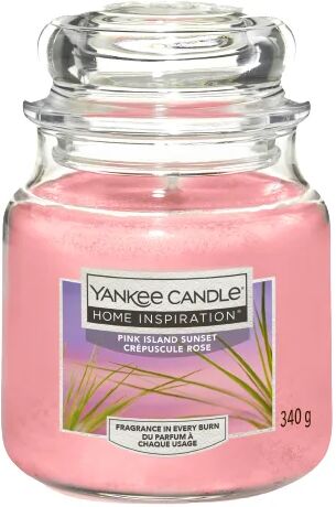 yankee candle candela profumata  essenza pink island sunset  Ø 9.9 cm h 13.5 cm