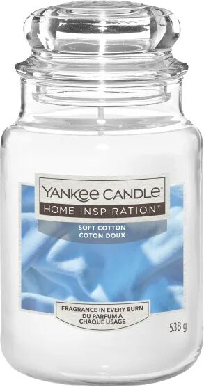 yankee candle candela profumata  essenza soft cotton  Ø 9.9 cm h 16.8 cm