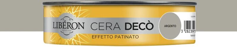 libÉron cera  deco effetto patinato grigio argento 0.15 l