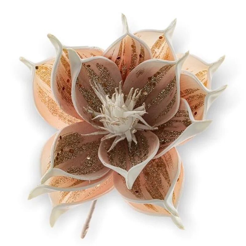 leroy merlin pianta artificiale senza vaso magnolia colore bianco e rosa h 25