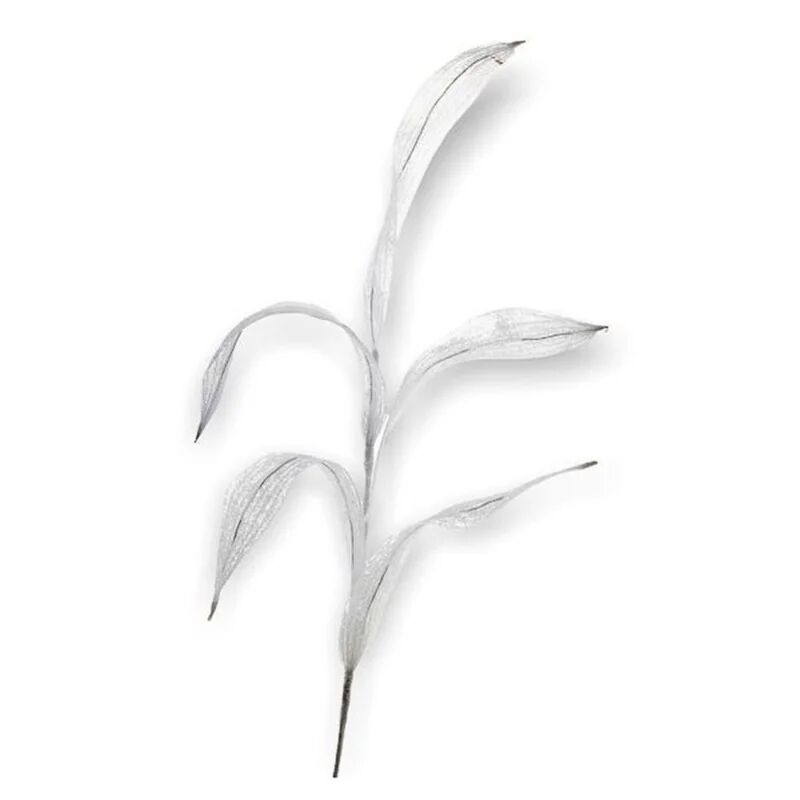 leroy merlin pianta artificiale senza vaso glitterato in pvc colore bianco h 80