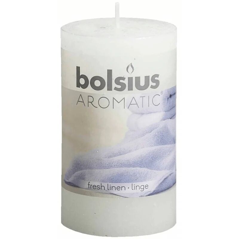 bolsius 6 pz candele rustiche profumate fresco lino 103626240358