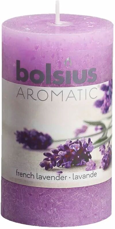 bolsius 6 pz candele profumate rustiche lavanda francese 103626240377