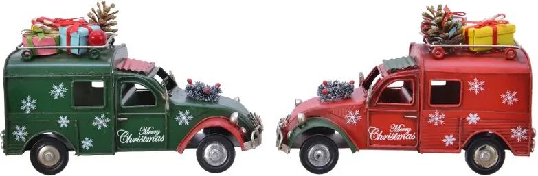 iperbriko natale car iron glitter pinecone 2col ass - idee regalo