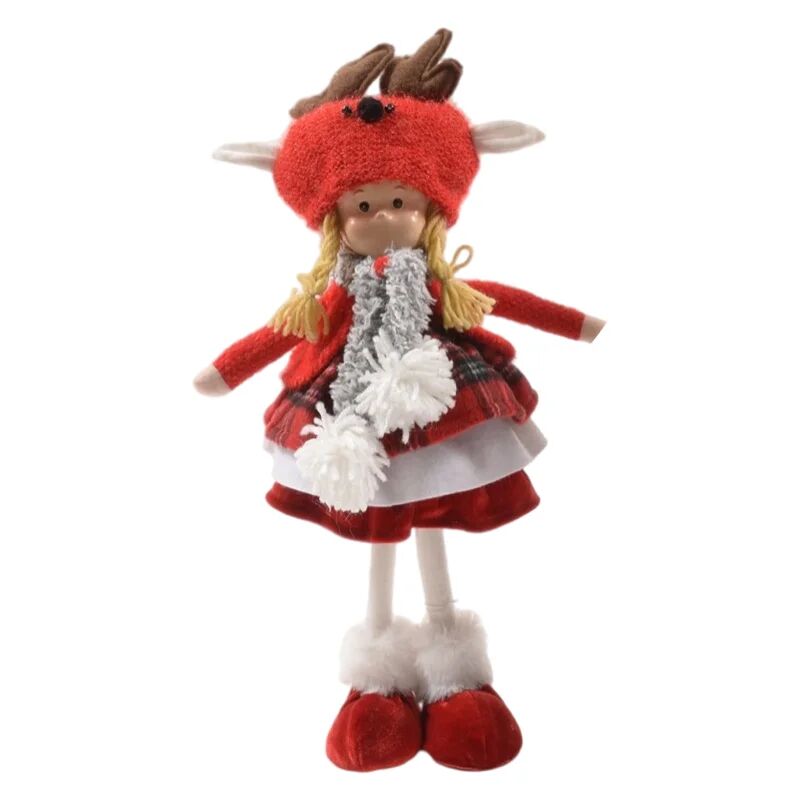 decor space bambola natalizia bimba sissy rosso decorazione per interno da 43 cm / cappello renna