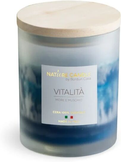 leroy merlin nature candle candela profumata 100% cera vegetale - linea amati 200g vitalità - more e muschio