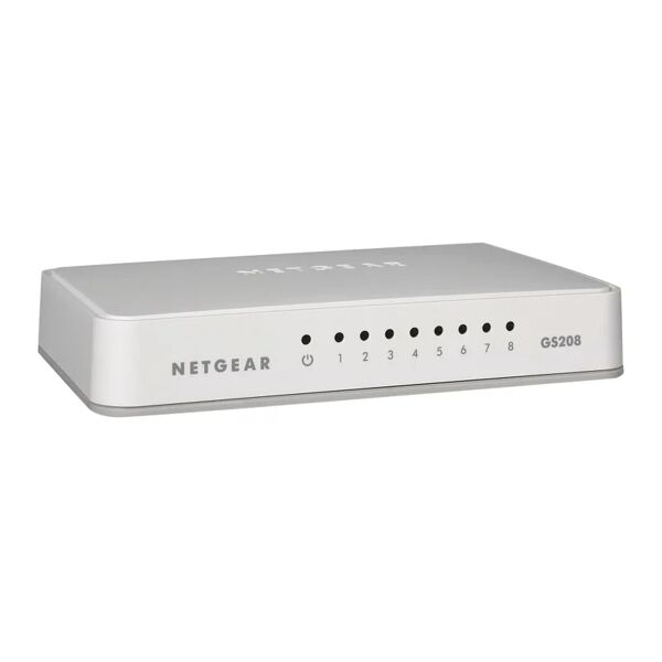 netgear switch di rete  8 porte 10/100/1000 mbps