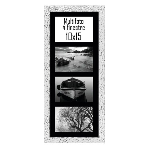 leroy merlin cornice new york, argento e nero misure 24 x 54 cm per 4 fotografie