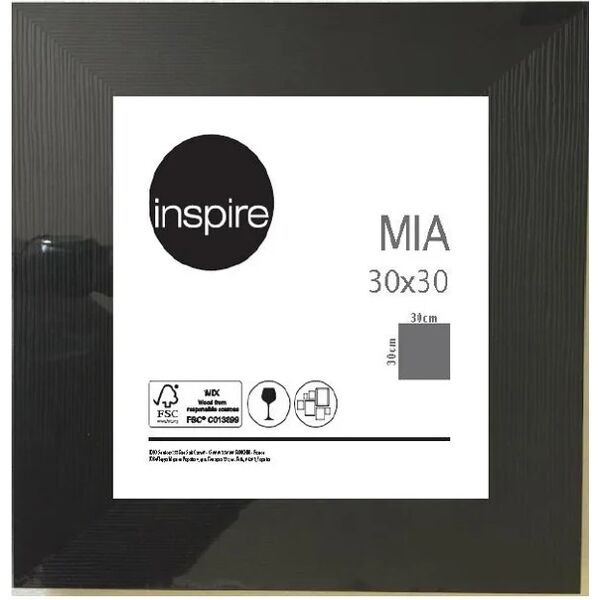 inspire cornice  mia nero opaco per foto da 30x30 cm