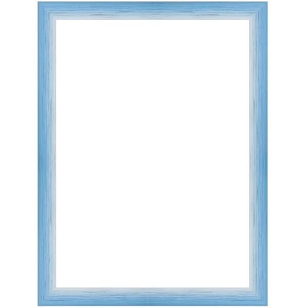 leroy merlin cornice bicolor azzurro e bianco opaco per foto da 50x70 cm